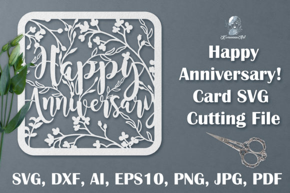 Download Happy Anniversary SVG Cutting File, Happ - Cutting Collection