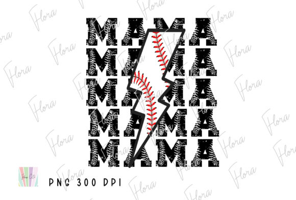 Download Mama Baseball Lightning Bolt Sublimation - Lightning bolt sublimation Collection