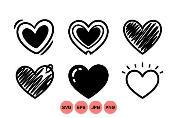 Download Hand Drawn Heart SVG Collection - Collection Collection