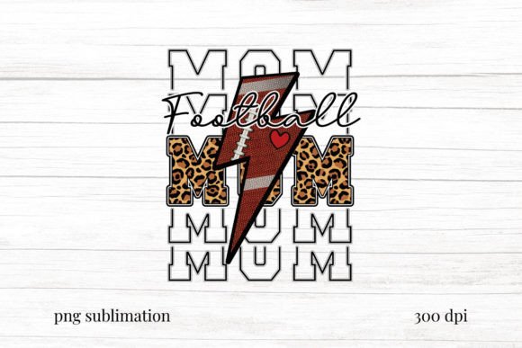Download Football Mom Lightning Bolt Sublimation - Premium Bundle