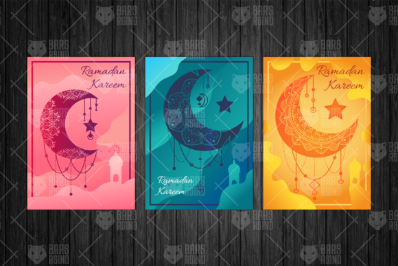 Download Ramadan Kareem Moon Illustrations Set - Premium Resources
