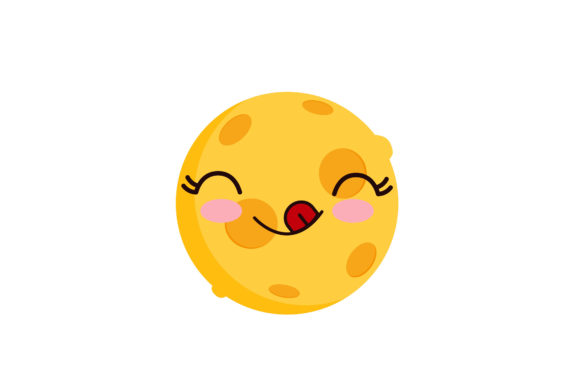 Download Kawaii Cute Moon Illustrations - Premium Resources